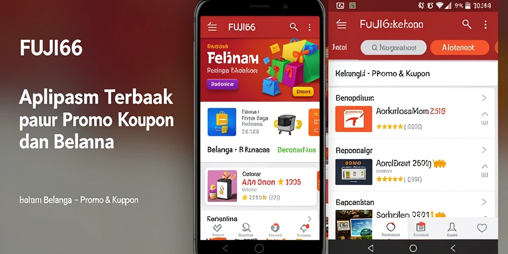 Tampilan antarmuka FUJI66 yang sederhana dan menarik untuk belanja.
