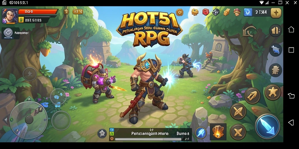 Tampilan antarmuka HOT51 yang menarik dan fungsional dalam game RPG.